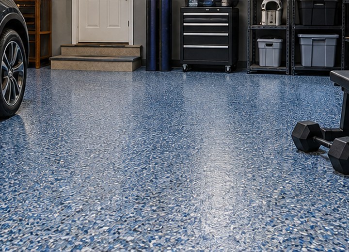 Plan traffic and storage — visual example for What floor coating works best for a home gym?