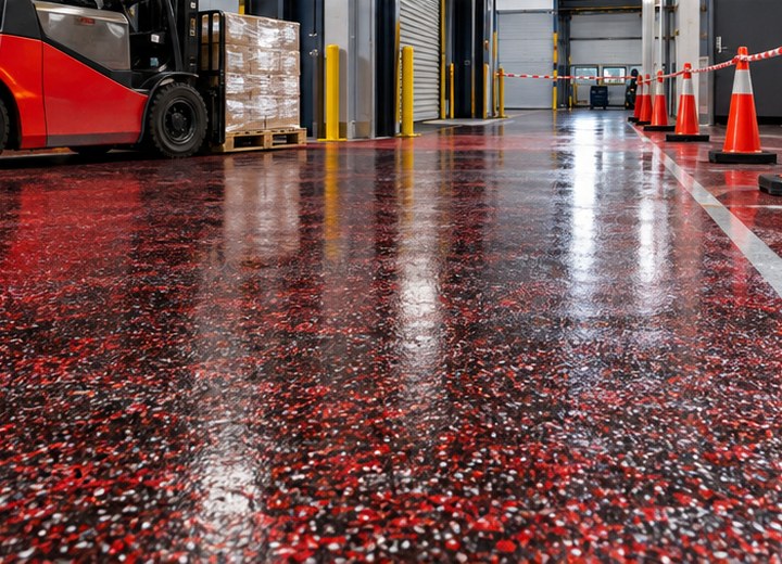 How can work be phased? — visual example for Commercial epoxy flooring: what businesses need to know