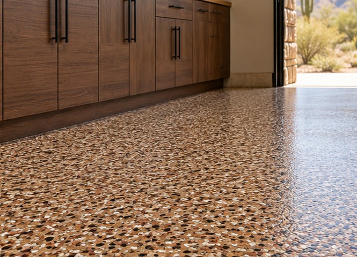 Balanced grey — visual example for Garage floor colour ideas that work with real life