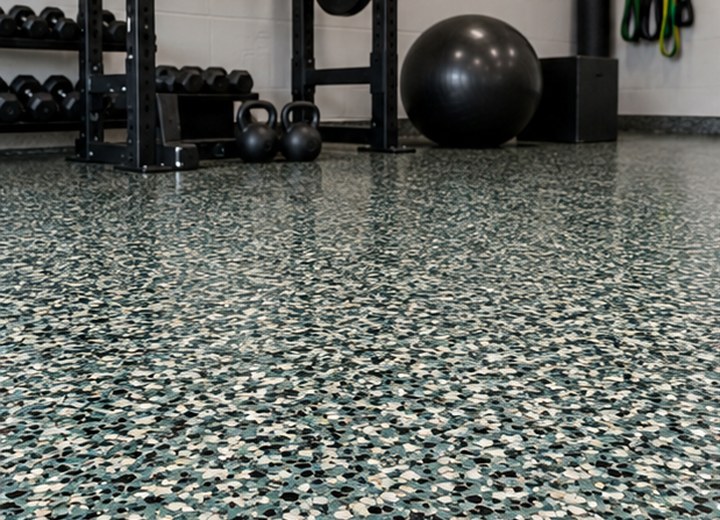 Stone and earth — visual example for Garage floor colour ideas that work with real life