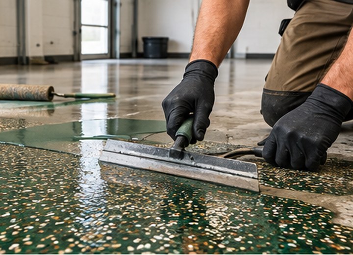 Preparation and system — visual example for How long does an epoxy floor last?