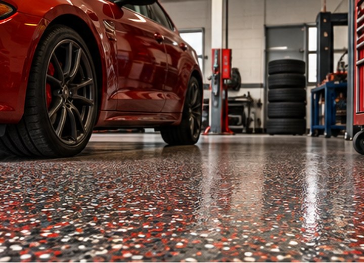 Traffic and impact — visual example for How long does an epoxy floor last?