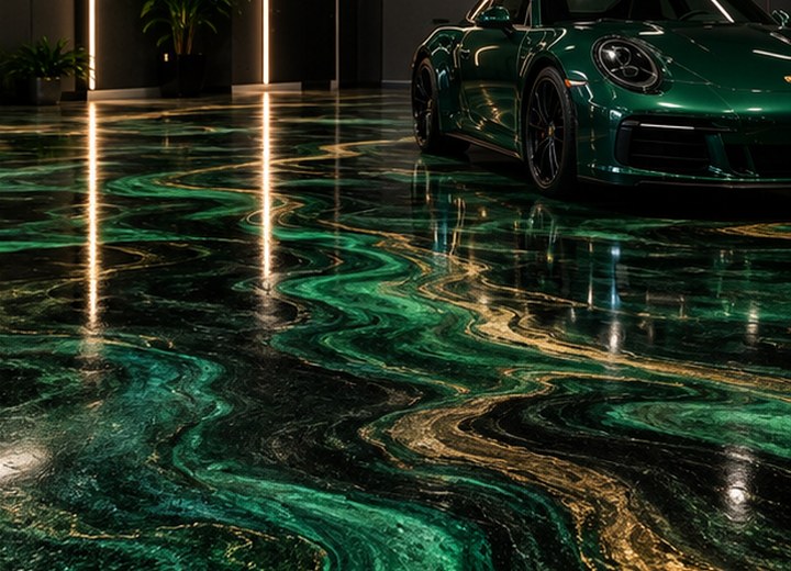 Place metallic colour — visual example for Metallic epoxy: when the dramatic option makes sense