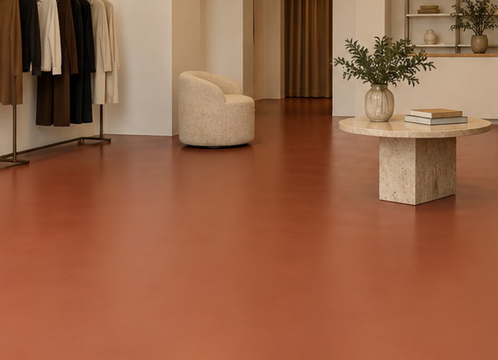 Set the light response — visual example for Solid-colour floors: simple can still look premium