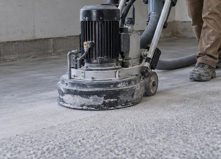 Mechanically prepare — visual example for Why concrete preparation matters more than the coating