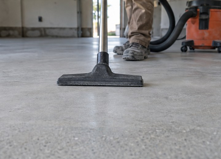Clean and verify — visual example for Why concrete preparation matters more than the coating