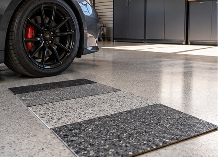 Choose the look — visual example for The Windsor–Essex garage floor coating guide